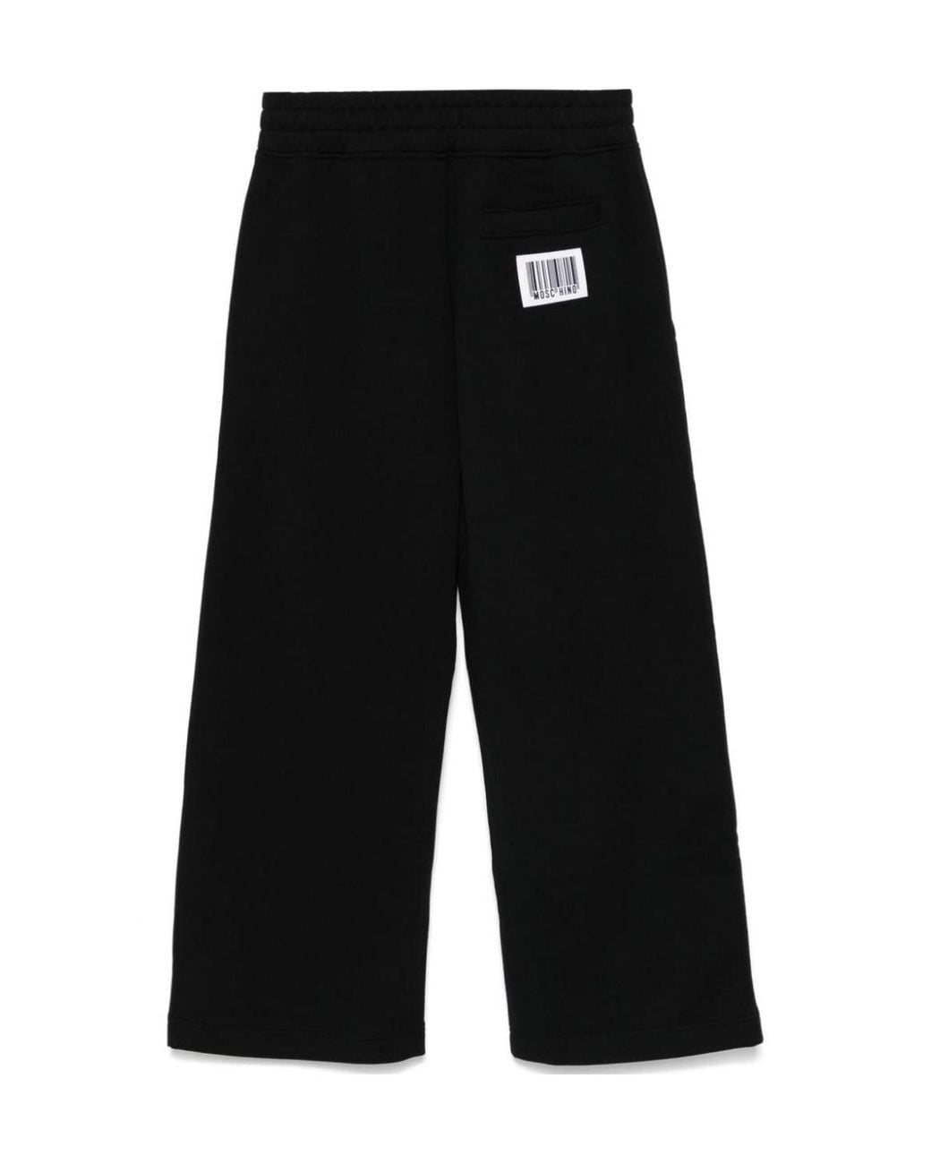 Moschino Black Logo-Raised Sweatpants