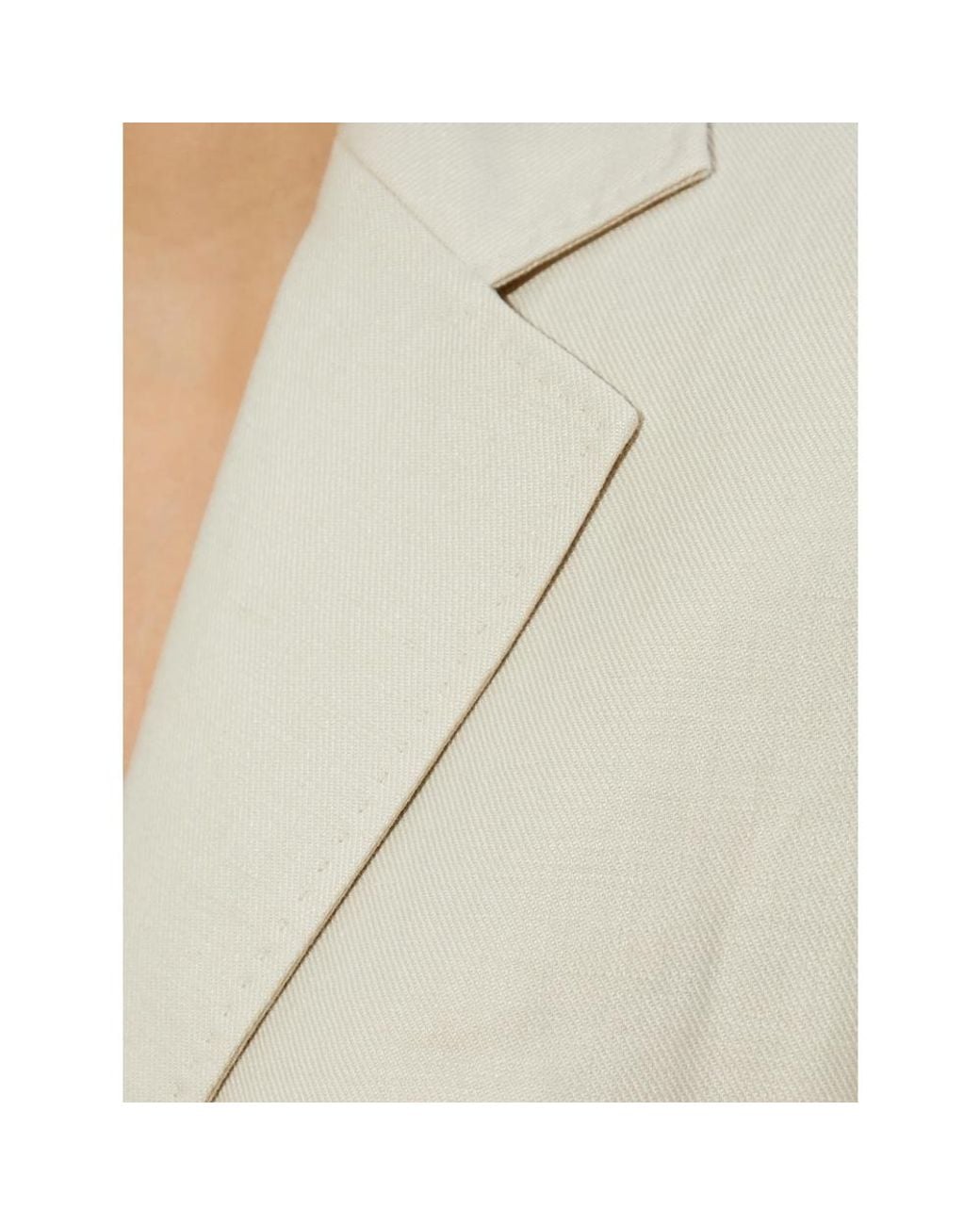 Max Mara White Volonta Single-Breasted Blazer