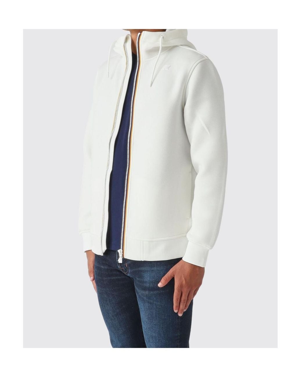 K-Way White Rainer Spacer Fleece Jacket for men