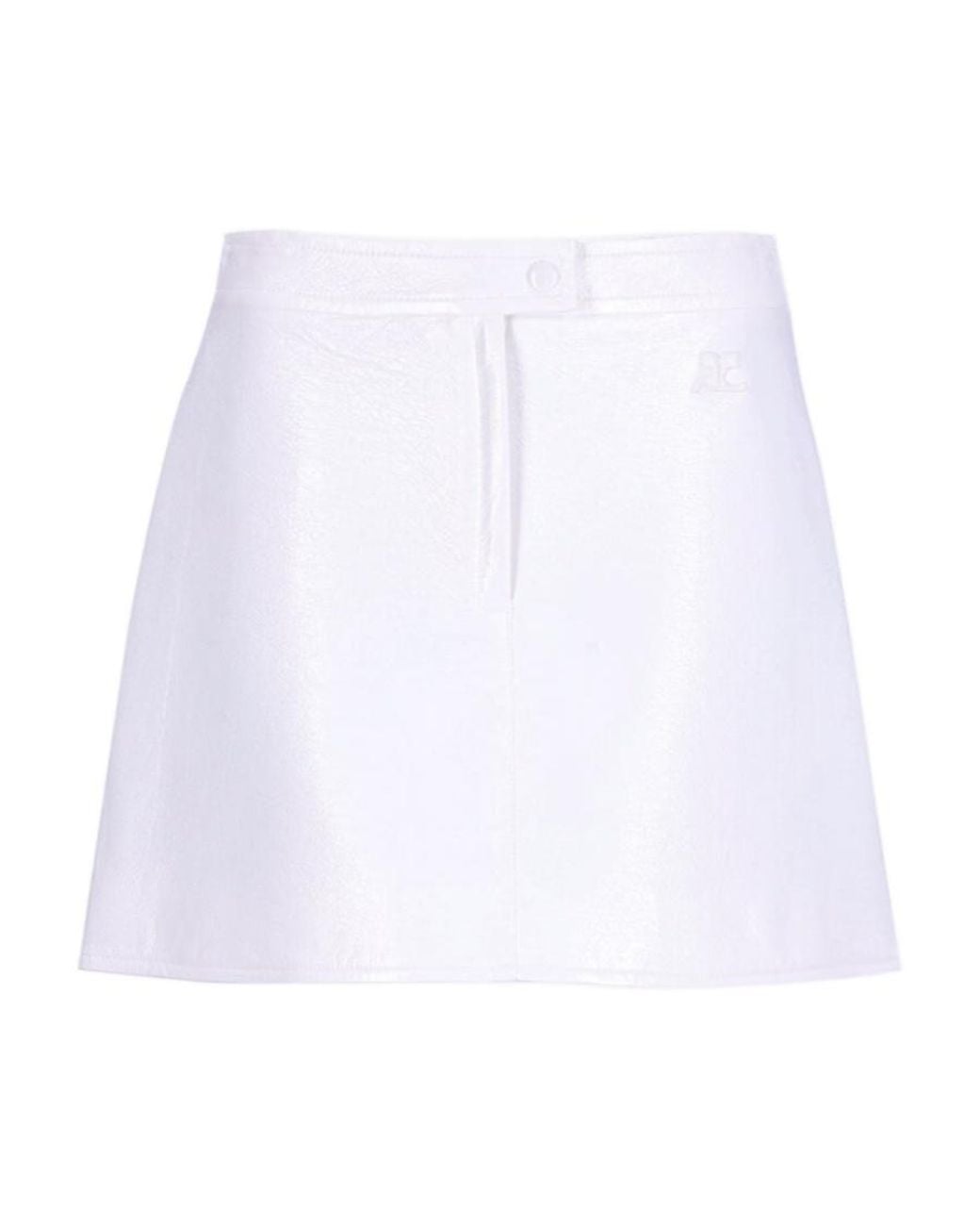 Courreges White Emblem Skirt