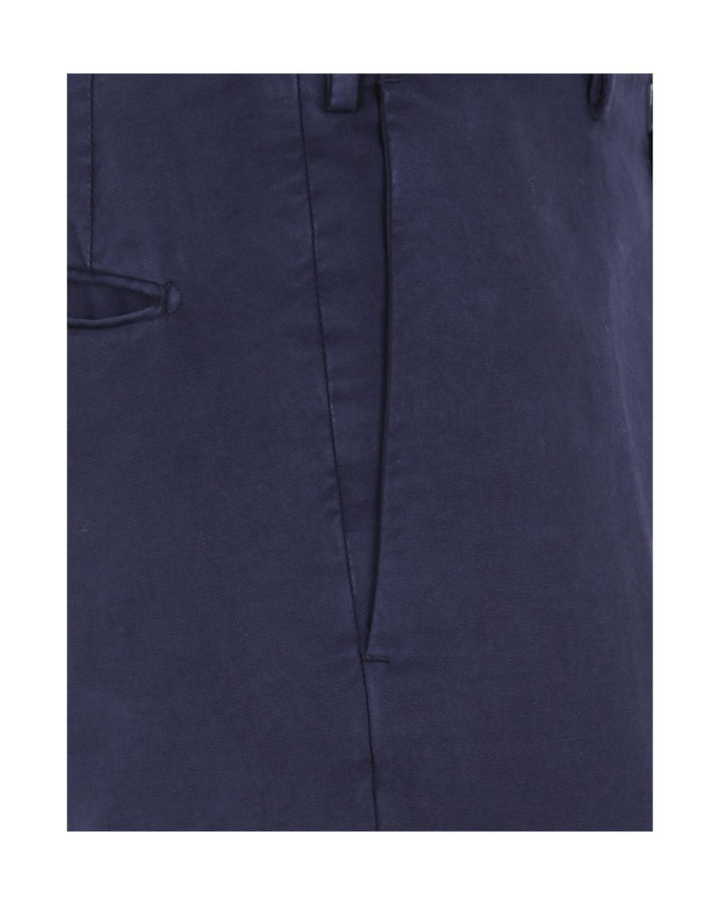 Incotex Blue Pressed-Crease Trousers for men