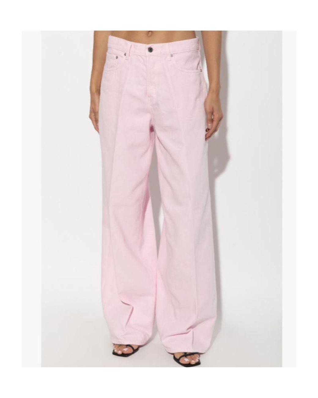 Haikure Pink Bethany Wide-Leg Jeans