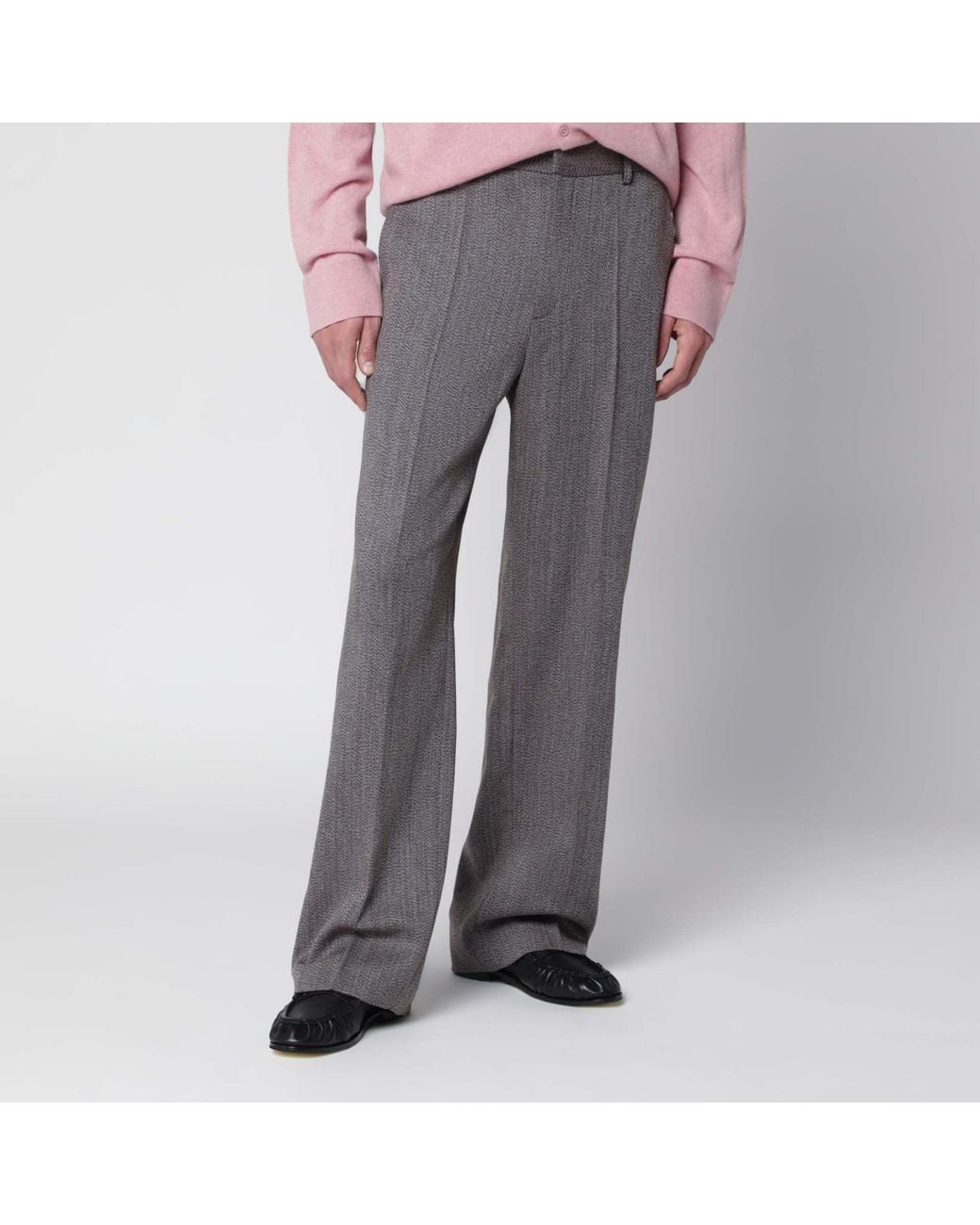 Séfr Gray Slim-Fit Trousers for men