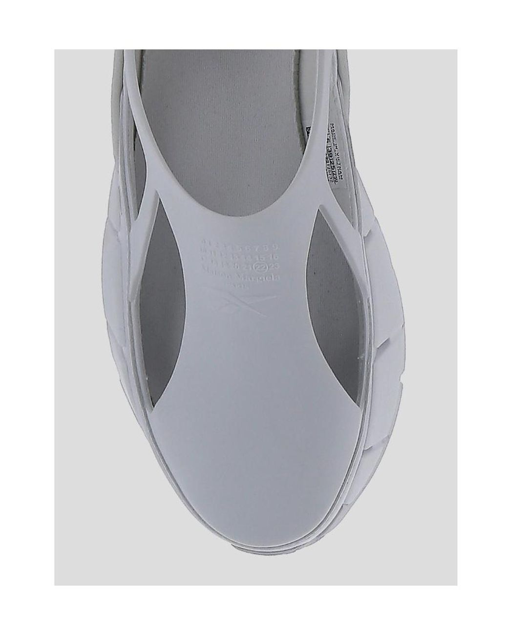 Maison Margiela Gray X Reebok Cut-Out Slip-On Sneakers