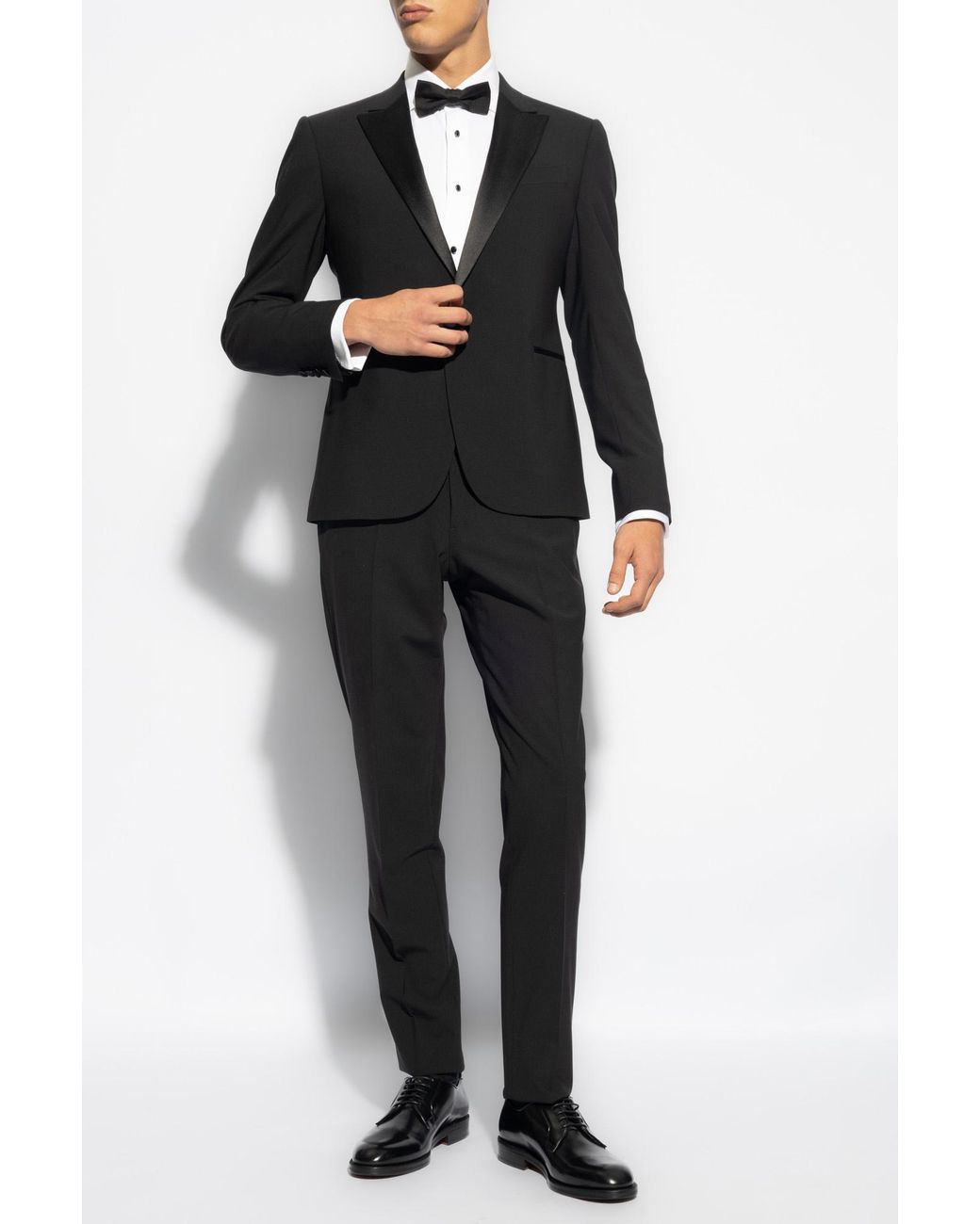 Emporio Armani Black Two-Piece Tailored Suit for men