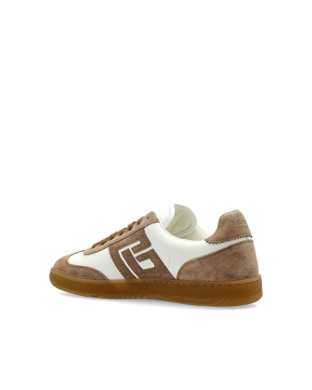 Balmain Brown Swan Sneakers