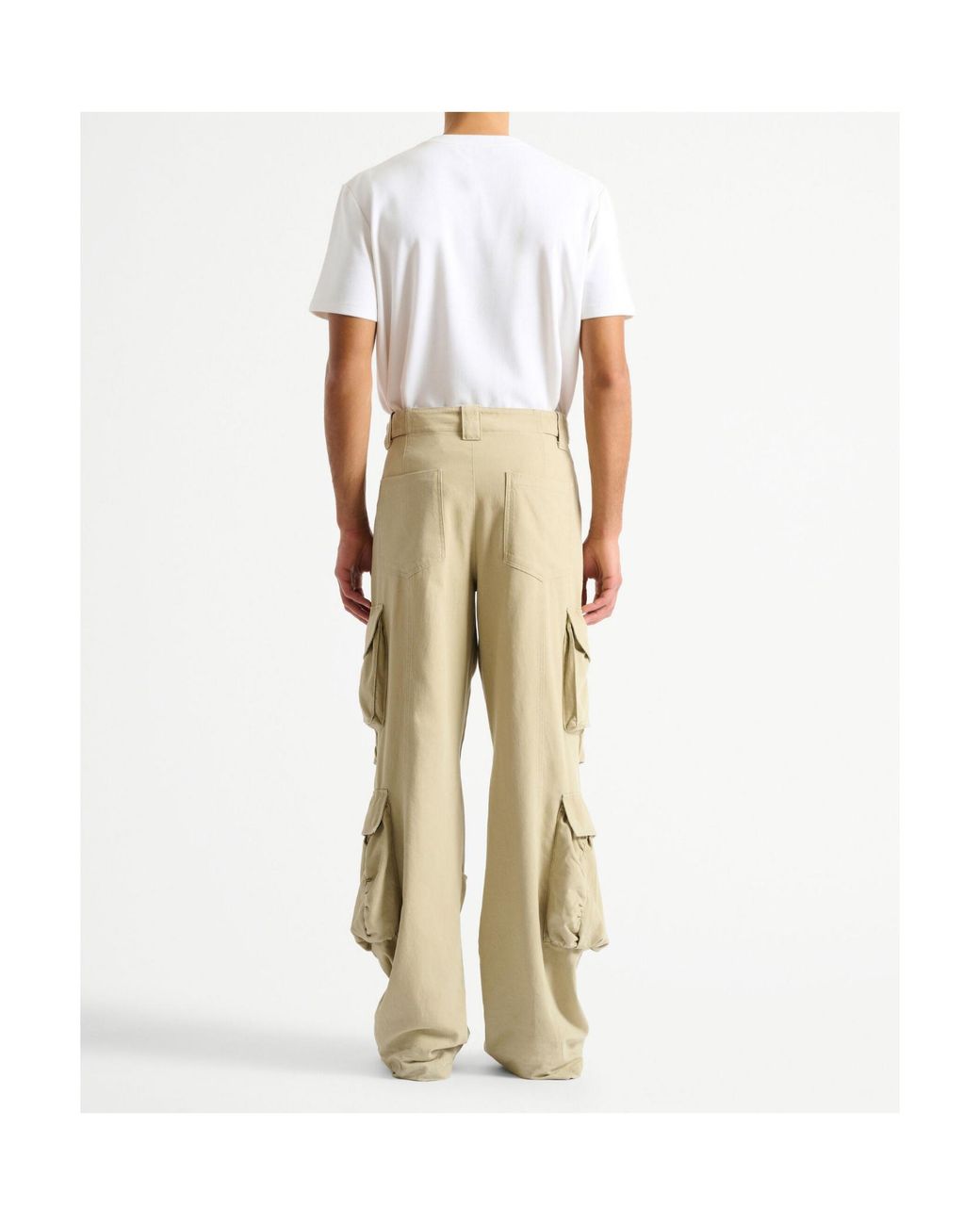 Balmain Natural Cotton Cargo Pants for men