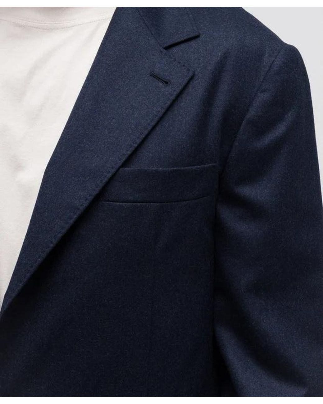 Brunello Cucinelli Blue Two-Button Wool Suit for men