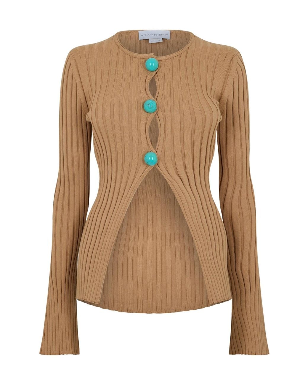 Stella McCartney Brown Lightweight Striped Cardigan