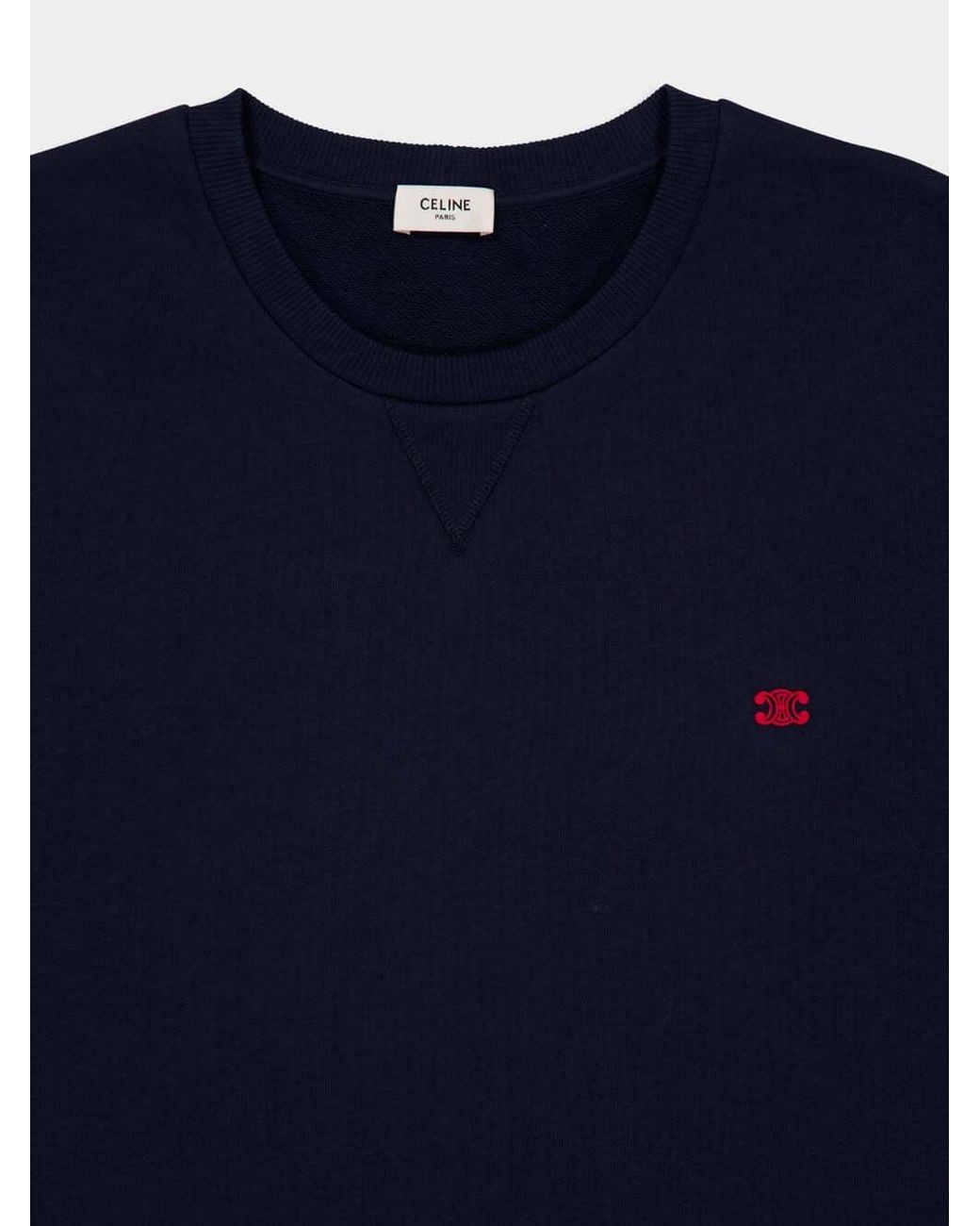 Céline Blue Loose Sweatshirt for men