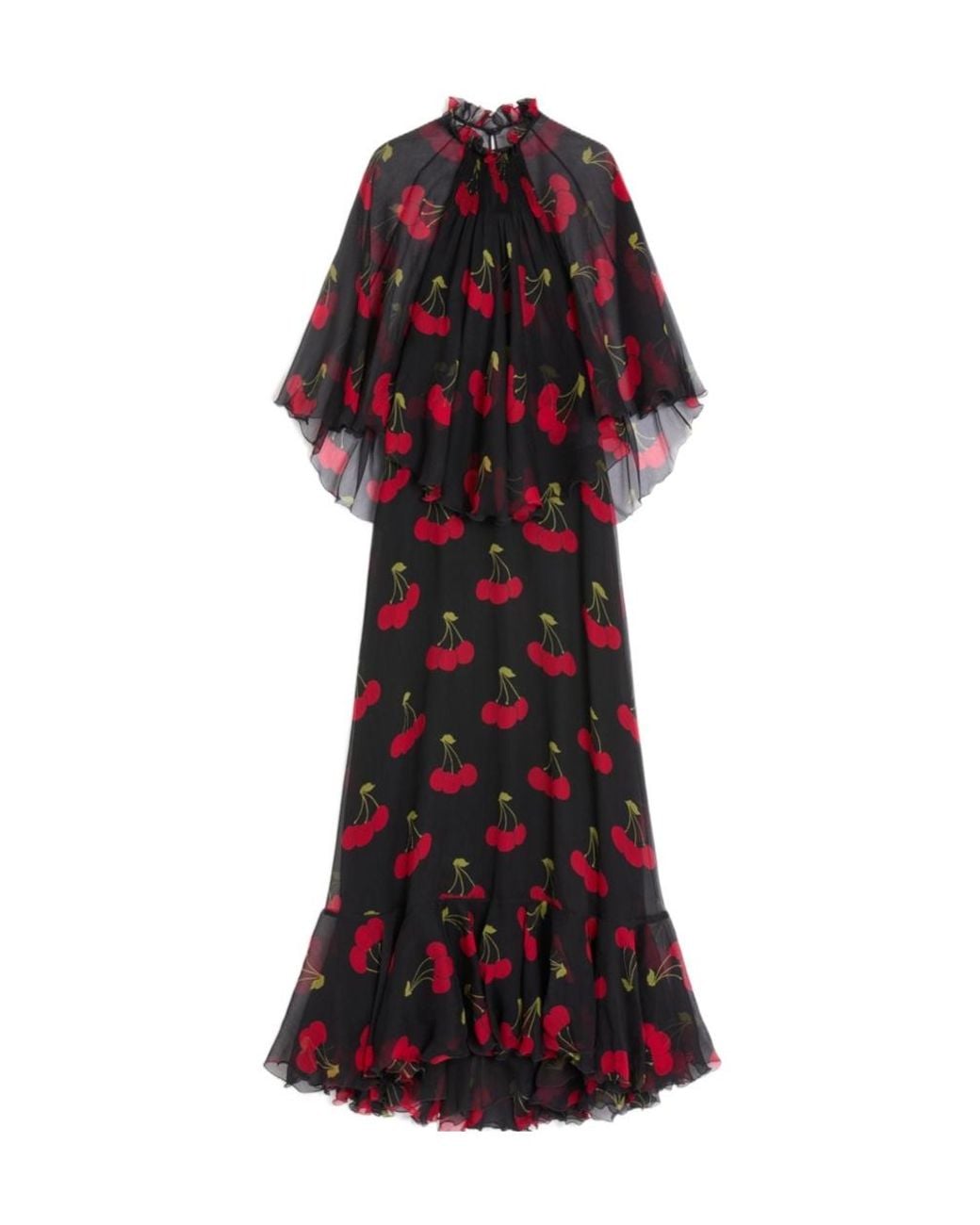 Valentino Red Long Sleeve Dress