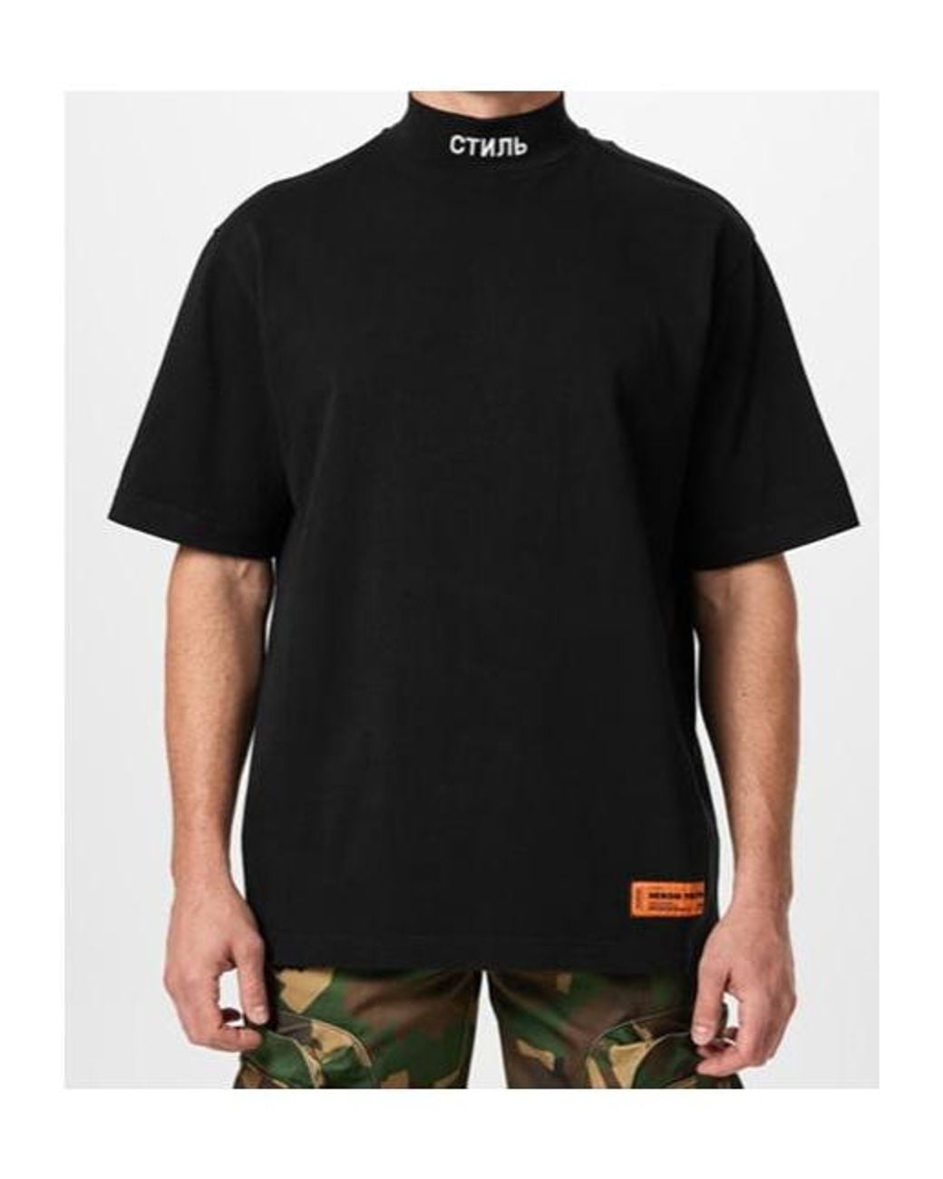 Heron Preston Black Short Sleeve T-Shirt for men