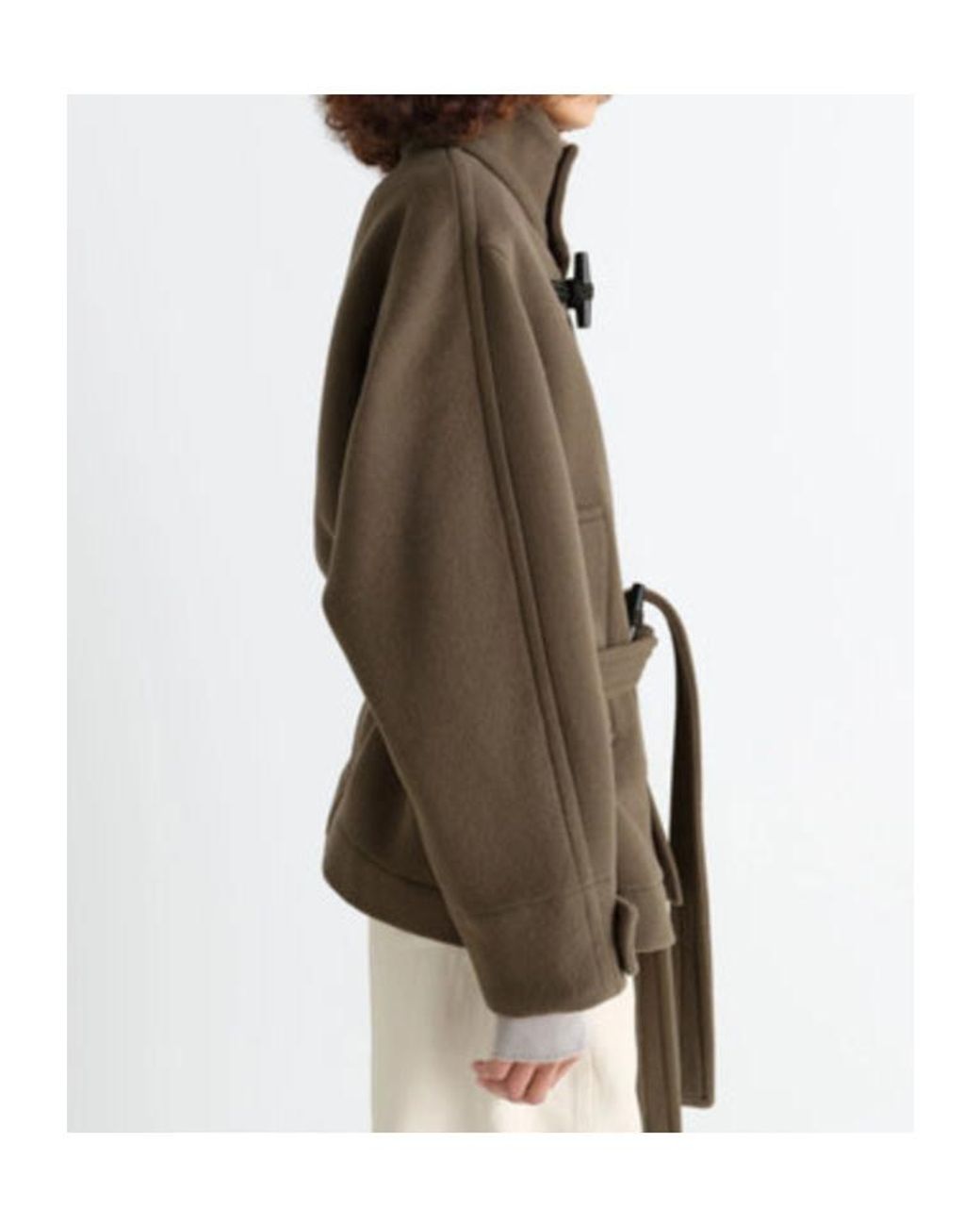 Lemaire Brown Short Duffle Coat