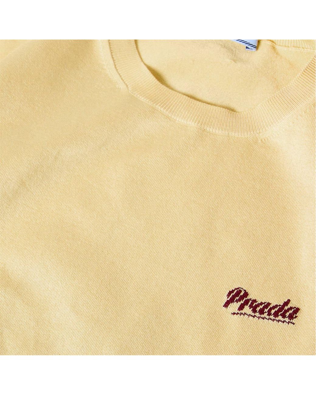 Prada Yellow Short-Sleeved Knit Top