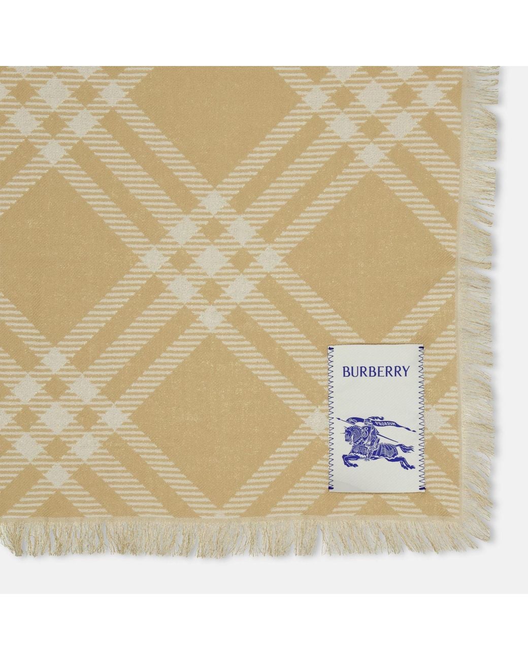 Burberry Natural Logo Details Medium Thickness Scarf