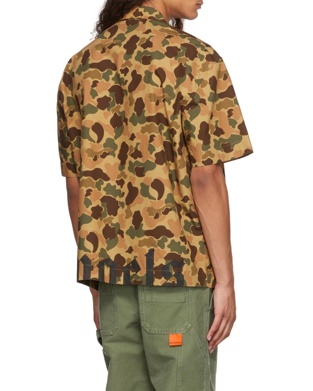 Palm Angels Multicolor "camo Bowling" Shirt for men