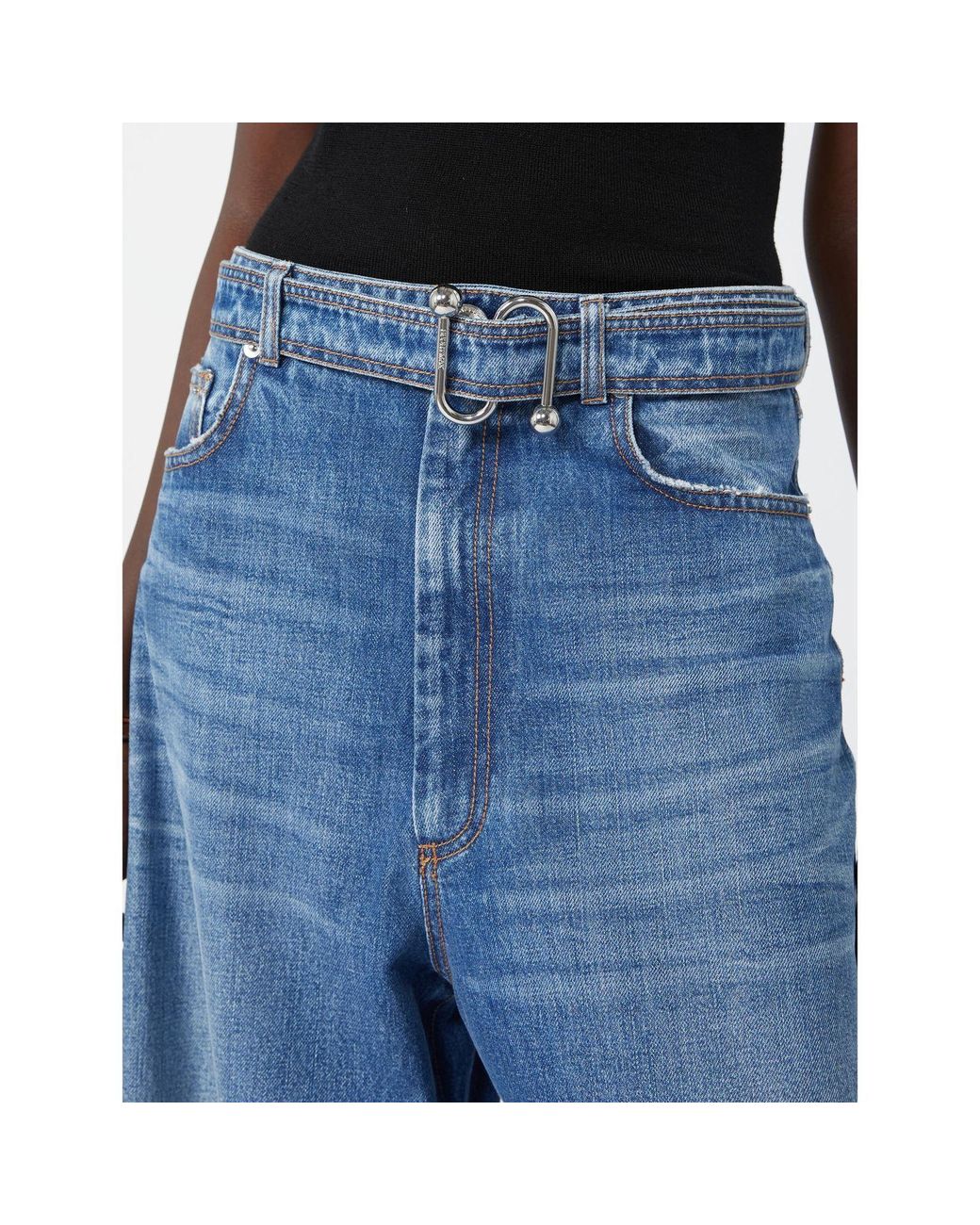 Sportmax Blue Spdprocida Wide Leg Jeans