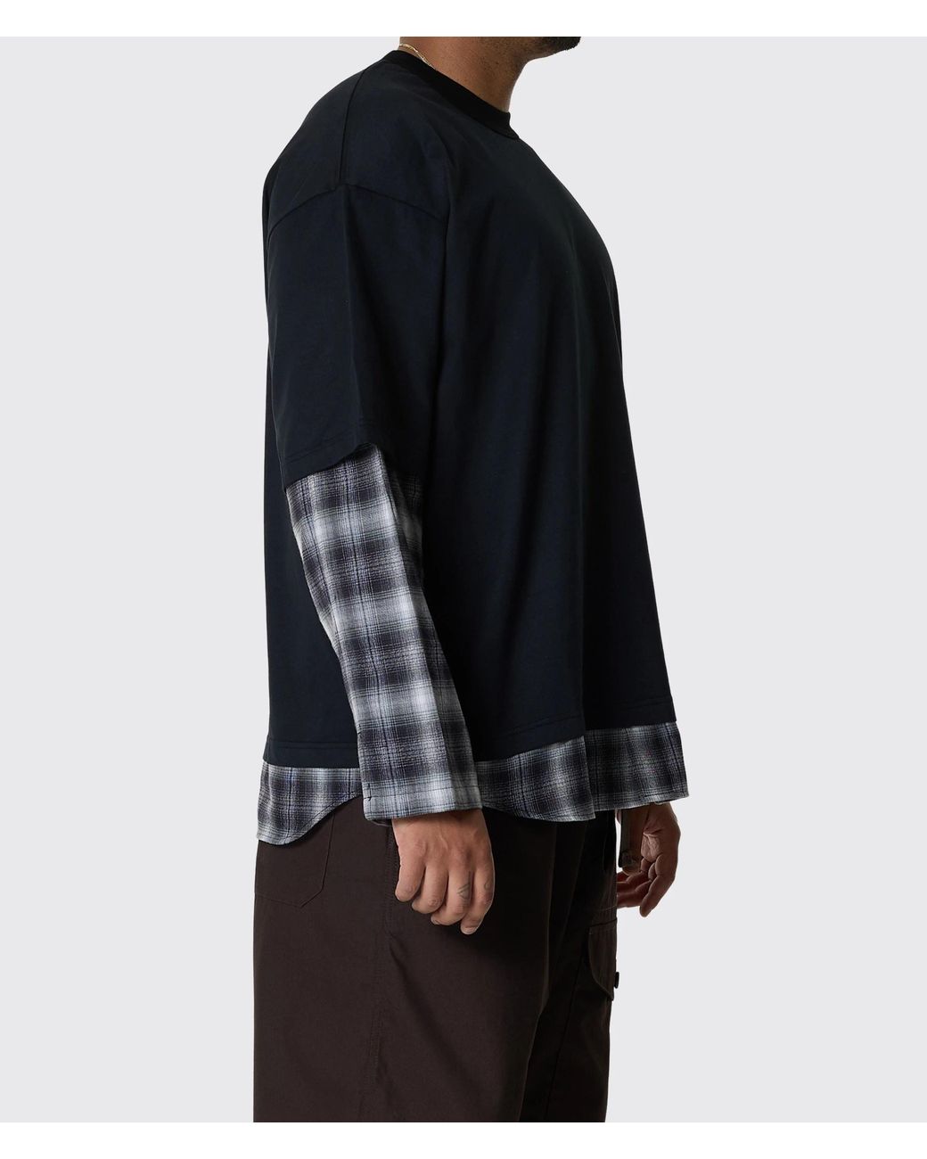 Comme des Garçons Blue Crew-Neck Long-Sleeve T-Shirt for men