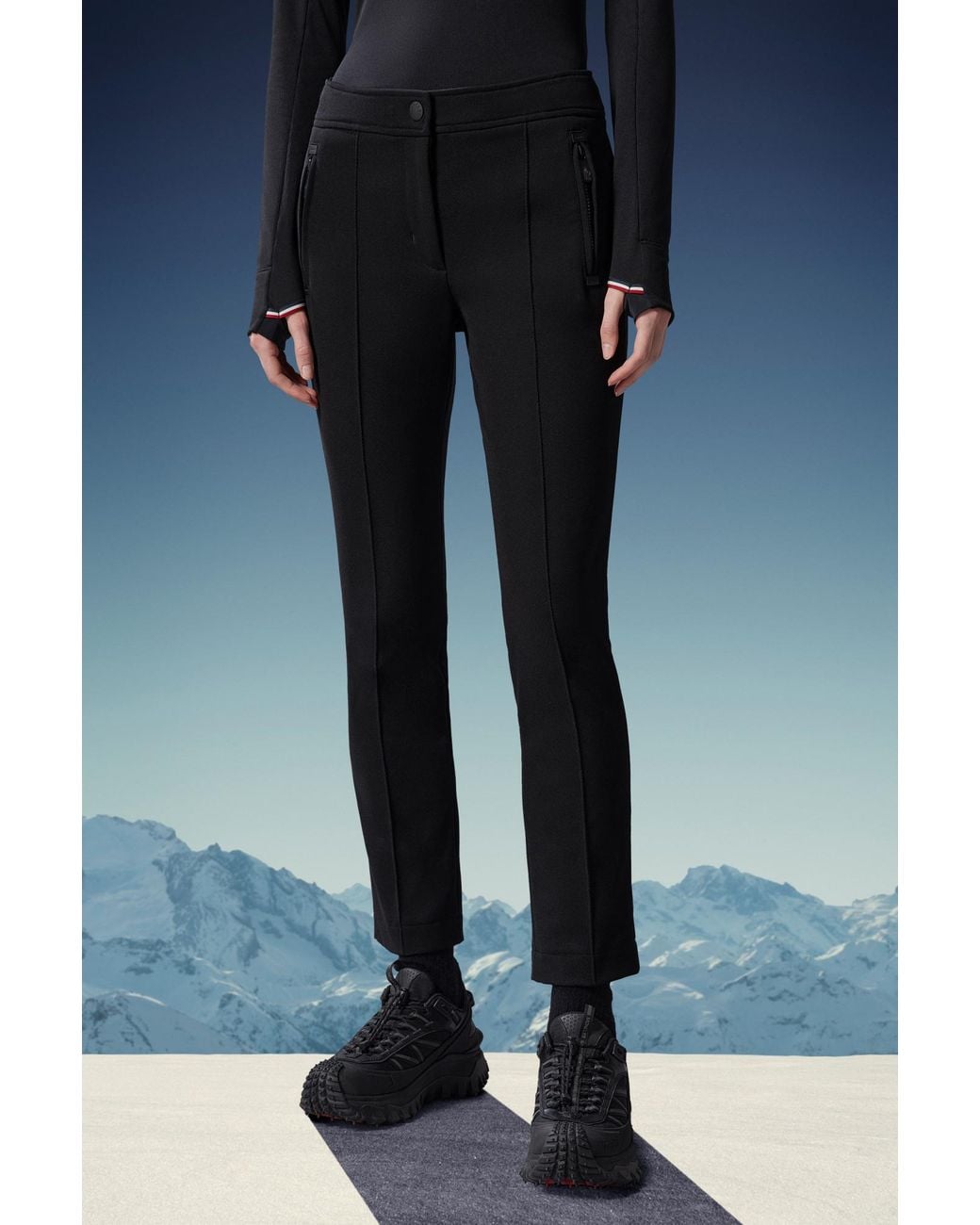 Moncler Black Grenoble Twill Trousers