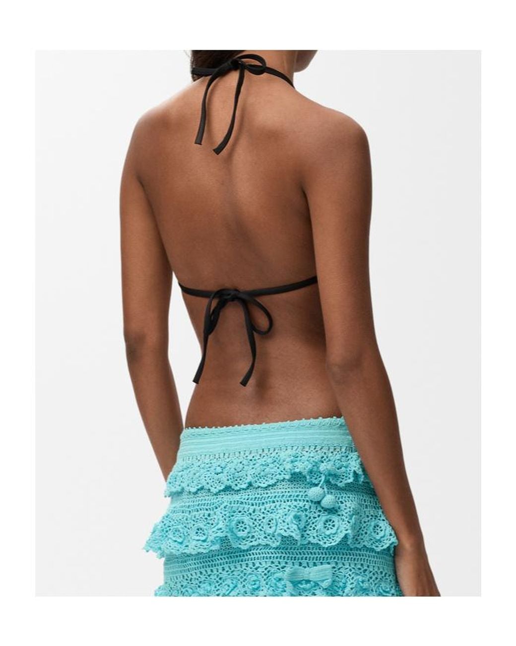 Loewe White Sea Triangle Bikini Top