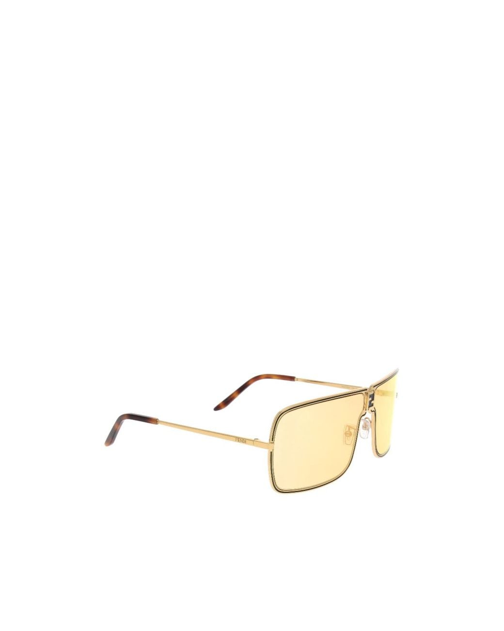 Fendi Metallic Eyewear Square Frame Sunglasses for men
