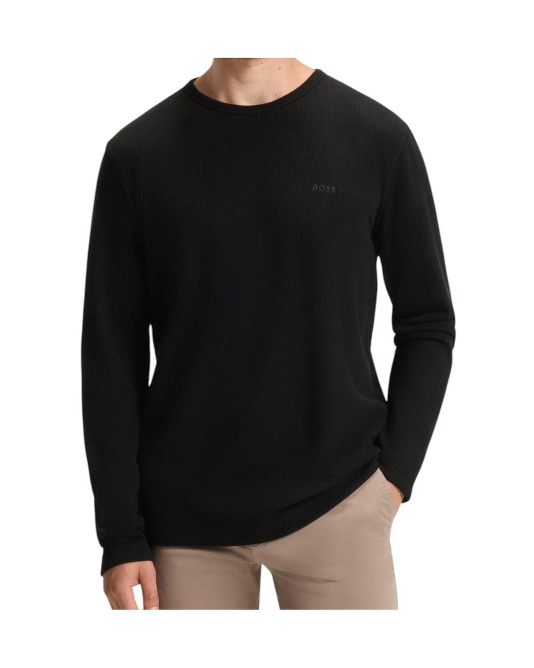 Boss Black Boss Long-Sleeve Logo T-Shirt for men