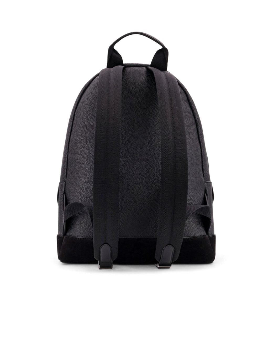 Tom Ford Black Logo Patch Backpack for men