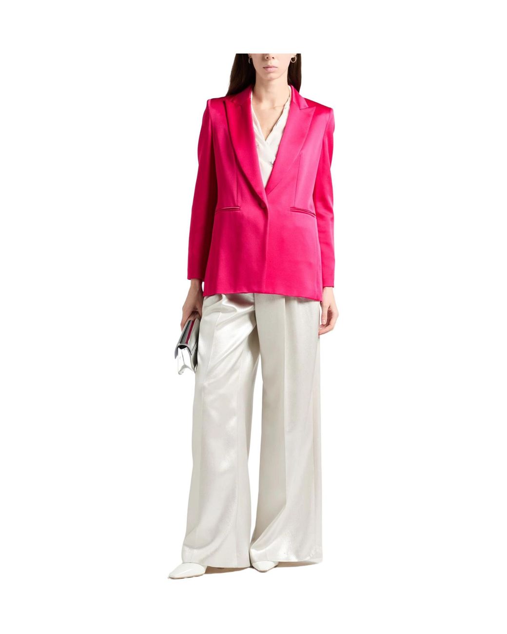 Max Mara Pink Satin Blazer