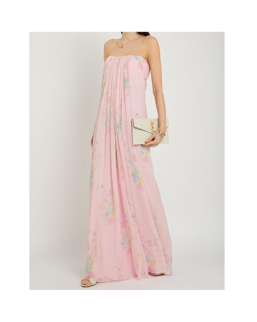 LoveShackFancy Pink Emara Floral Gown