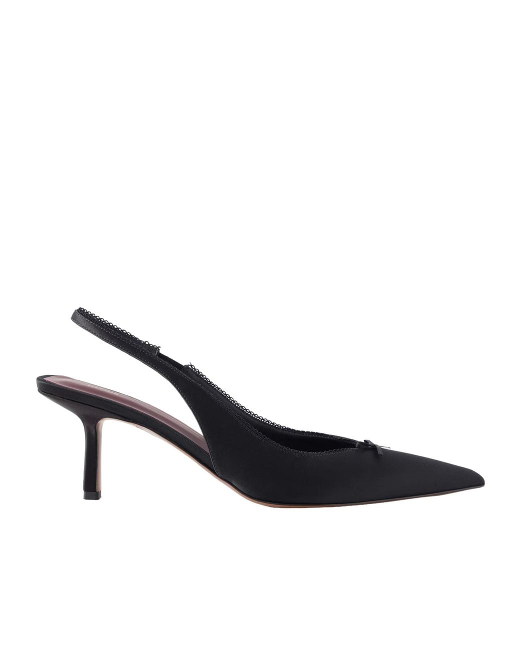 Neous Multicolor Moriah Lace-Trimmed Twill Slingback Pumps
