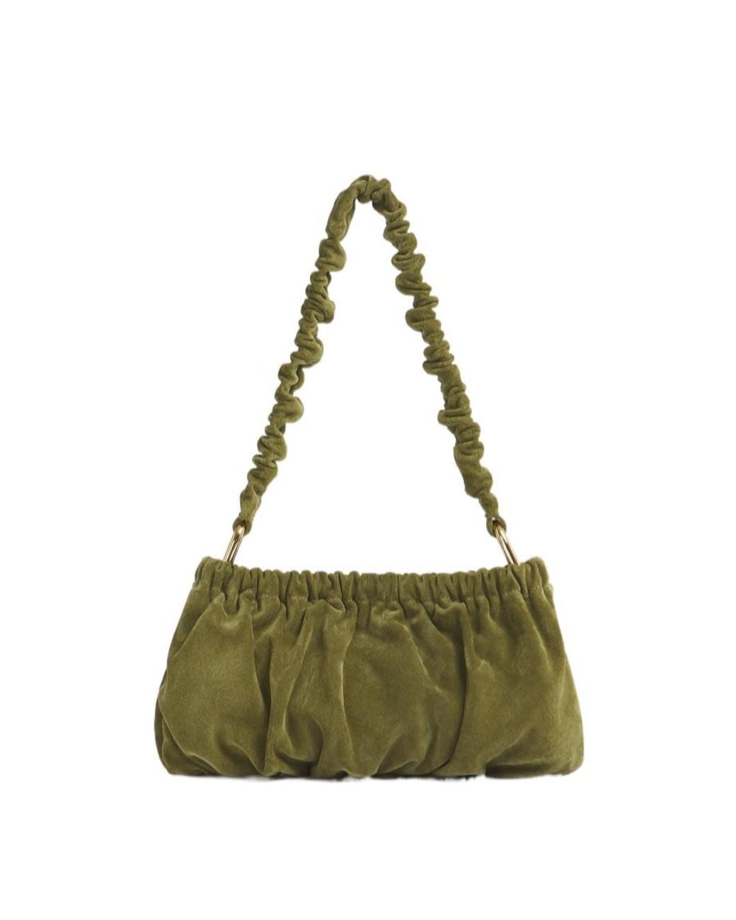 Marni Green Ruched Shoulder Bag