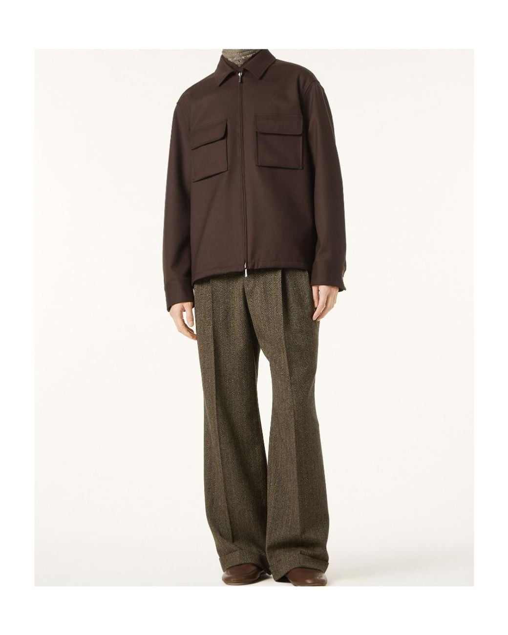 Loro Piana Brown Pray Shirt for men