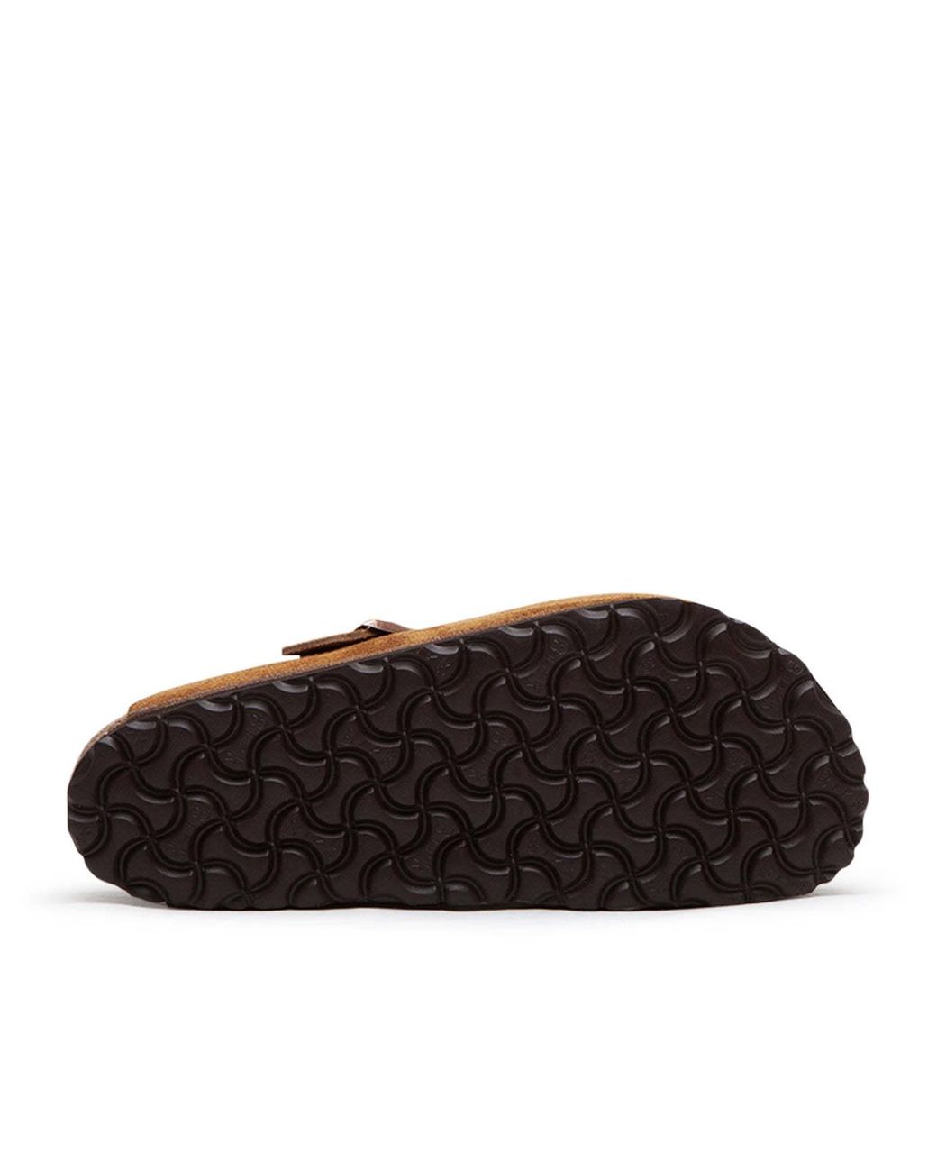 Birkenstock Brown Logo Slippers for men