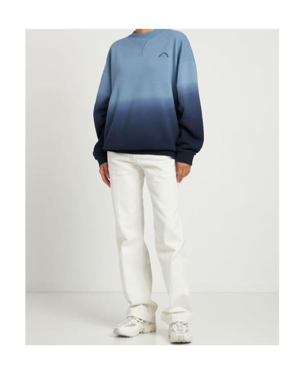 The Upside Blue Logo Crew Neck Sweatshirt