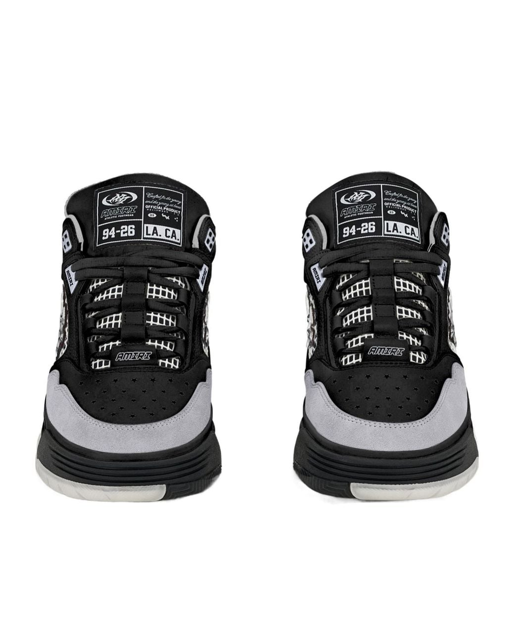 Amiri Black Ma-94 Sneakers With Mesh Inserts for men