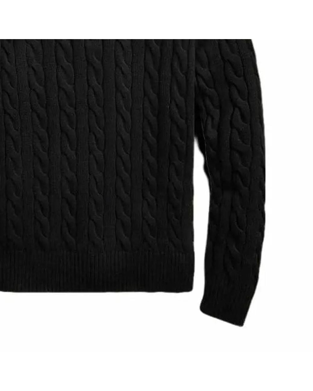 Polo Ralph Lauren Black Half-Zip Long-Sleeved Jumper for men