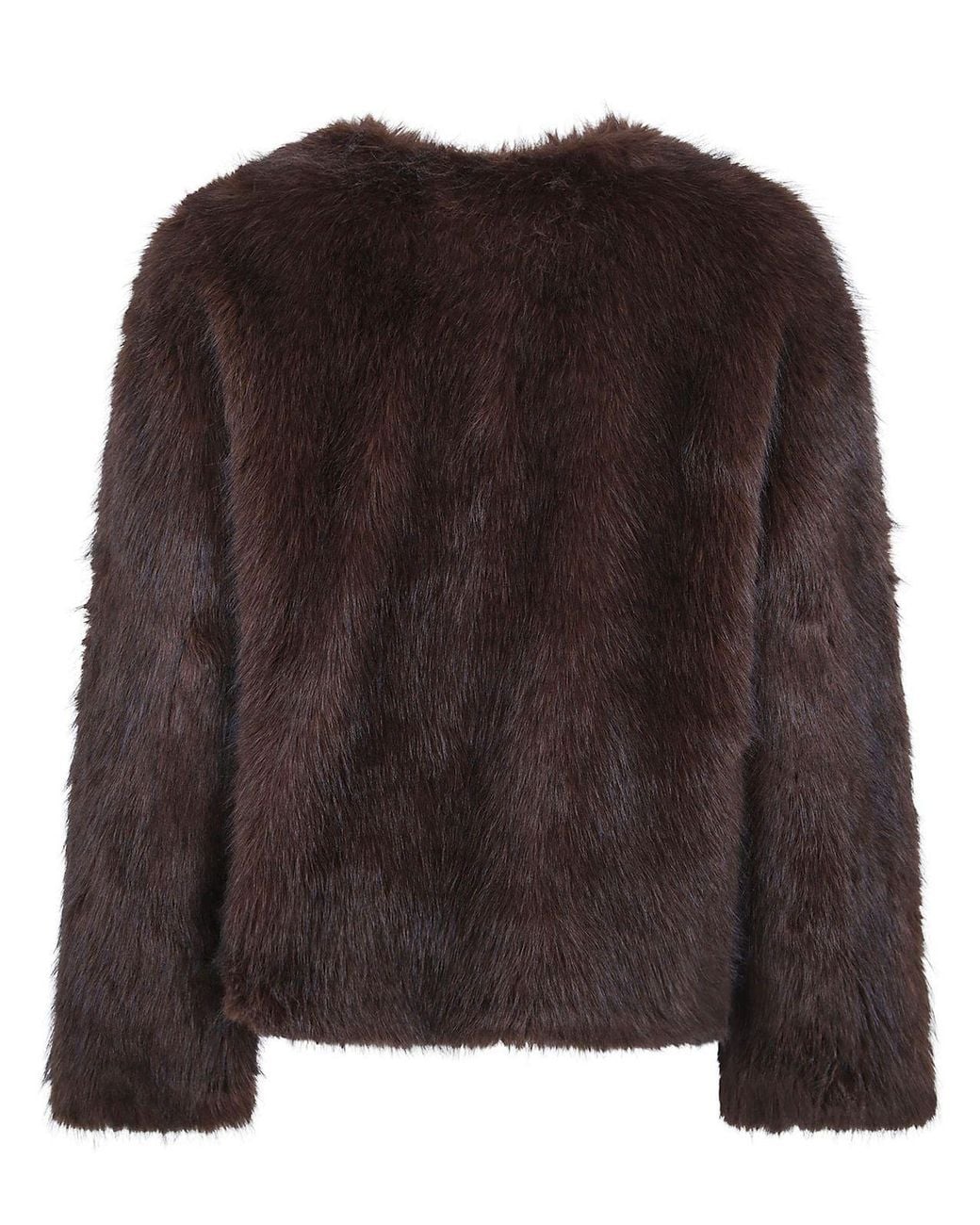 Stand Studio Brown Siena Faux Fur Jacket
