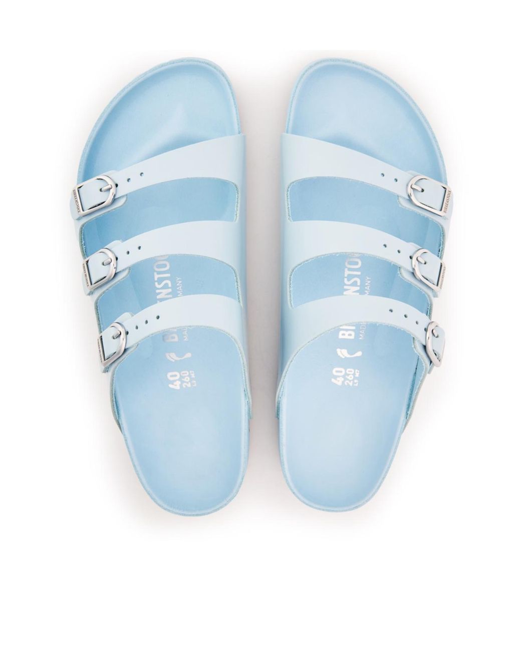 Birkenstock Blue Logo Flat Sandals