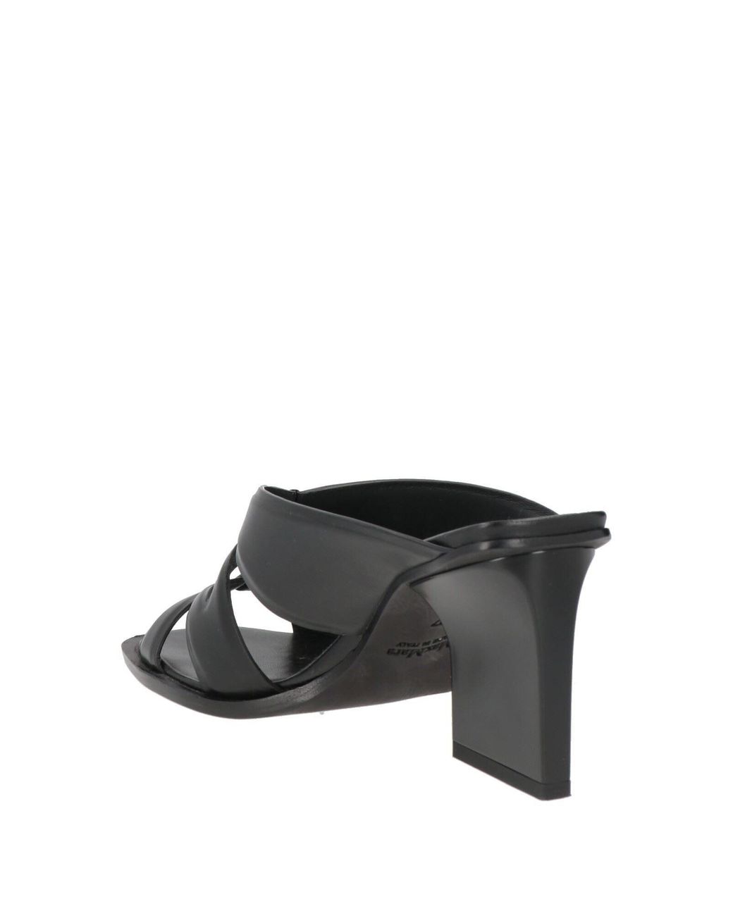 Max Mara Black Solid Color Sandals