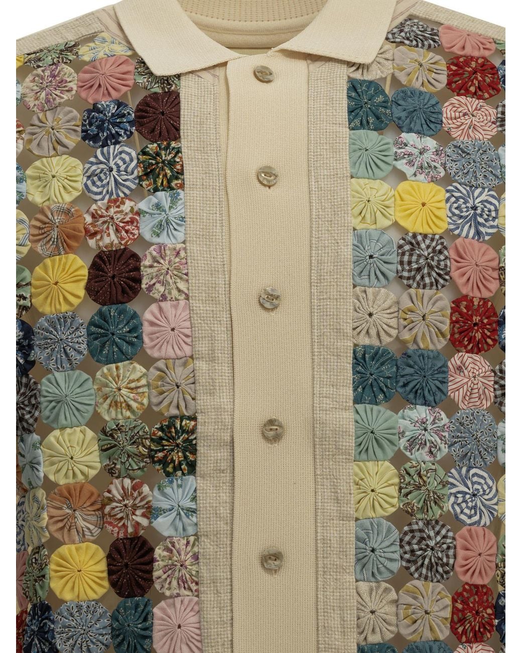 Kapital Natural X Yo-Yo Patchwork Shirt for men