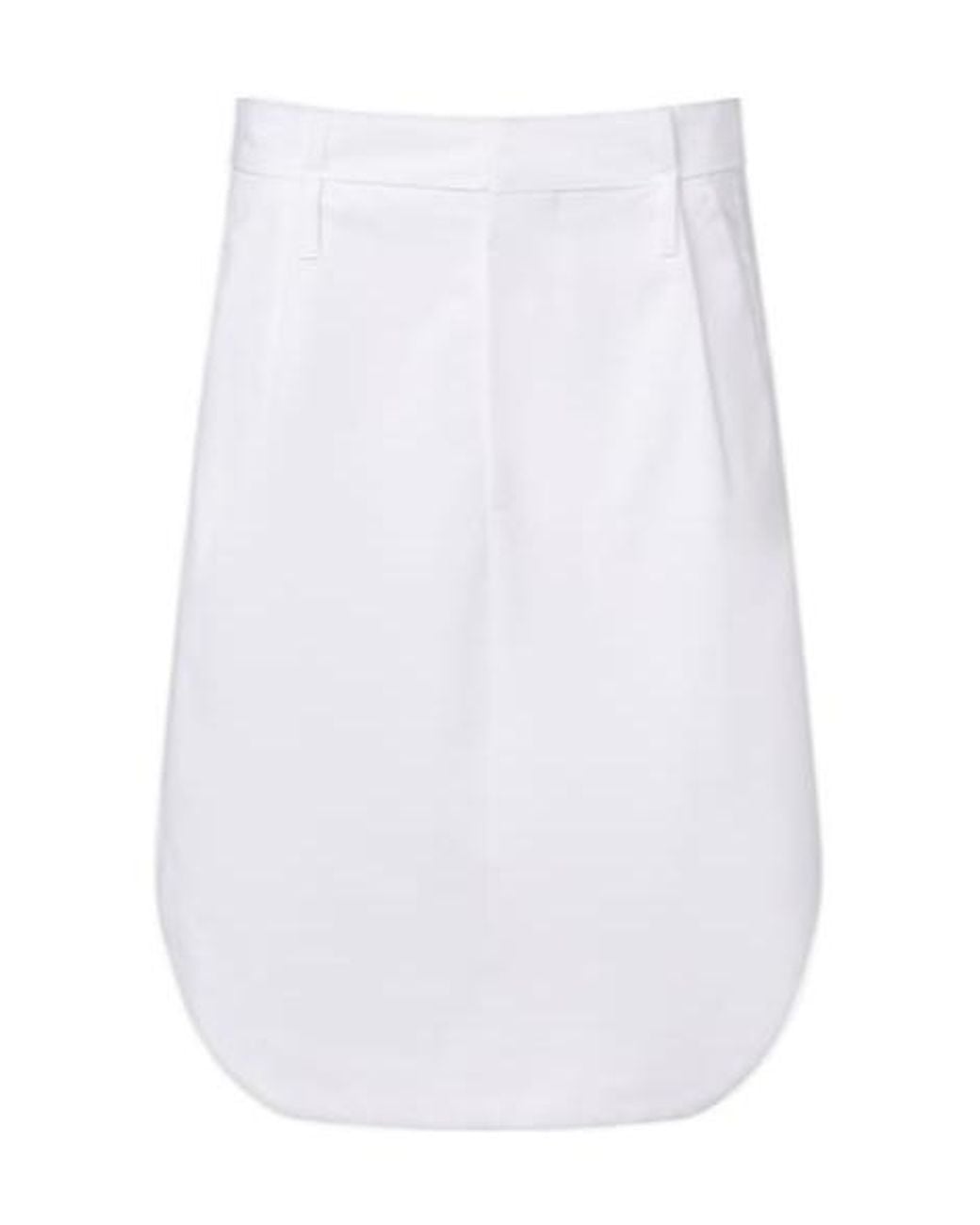 Victoria Beckham White Cotton Cargo Skirt