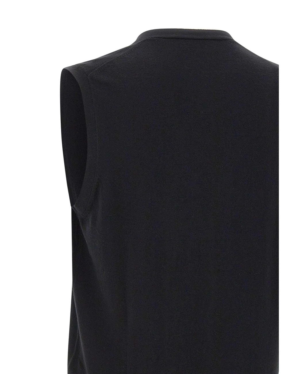 Gran Sasso Blue V-Neck Buttoned Knitted Vest for men