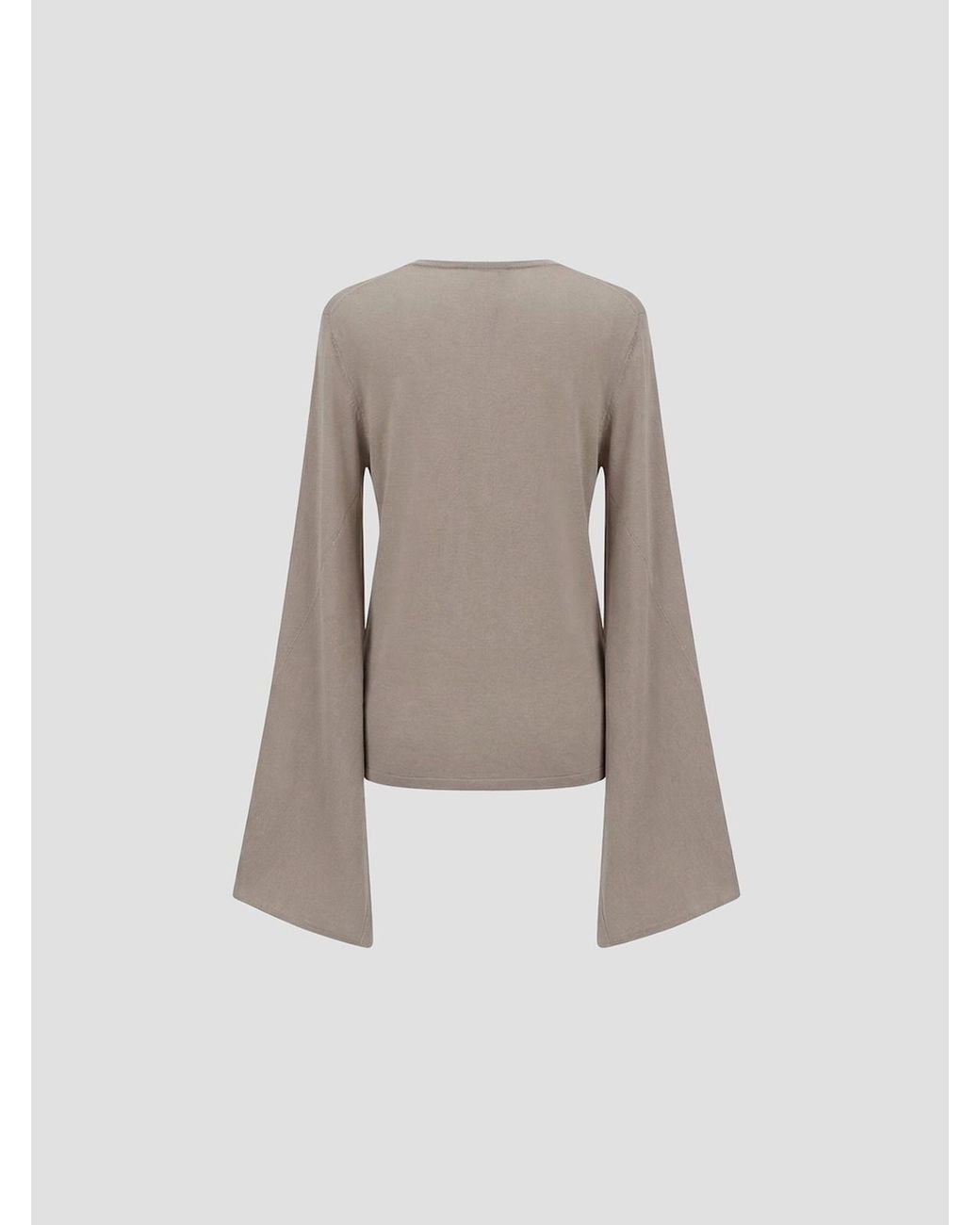 Paloma Wool Brown Long Sleeved Crewneck Top