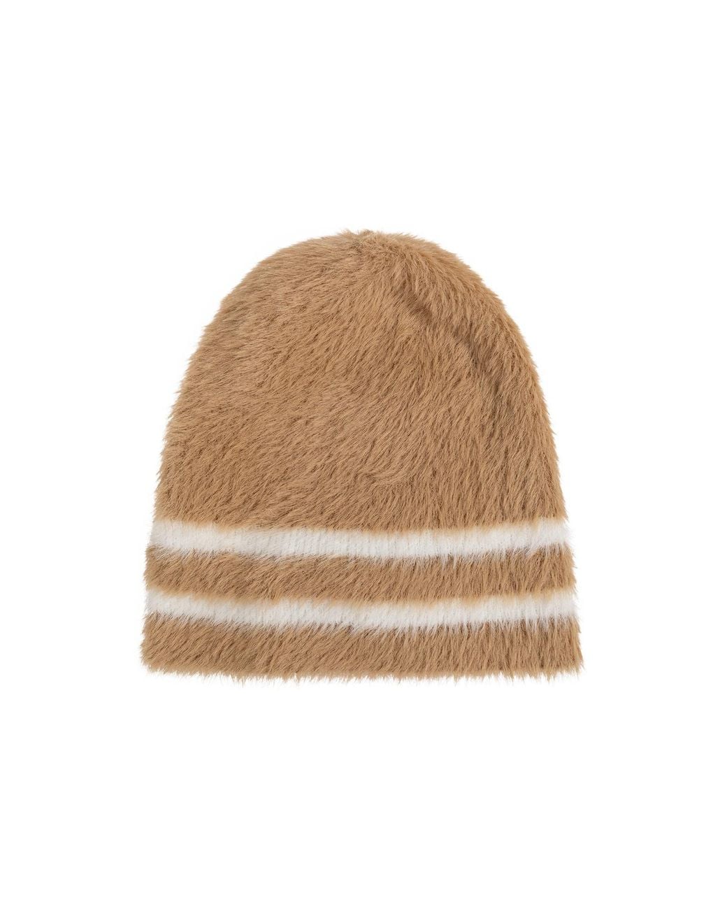 DSquared² Natural Striped Beanie Hat for men