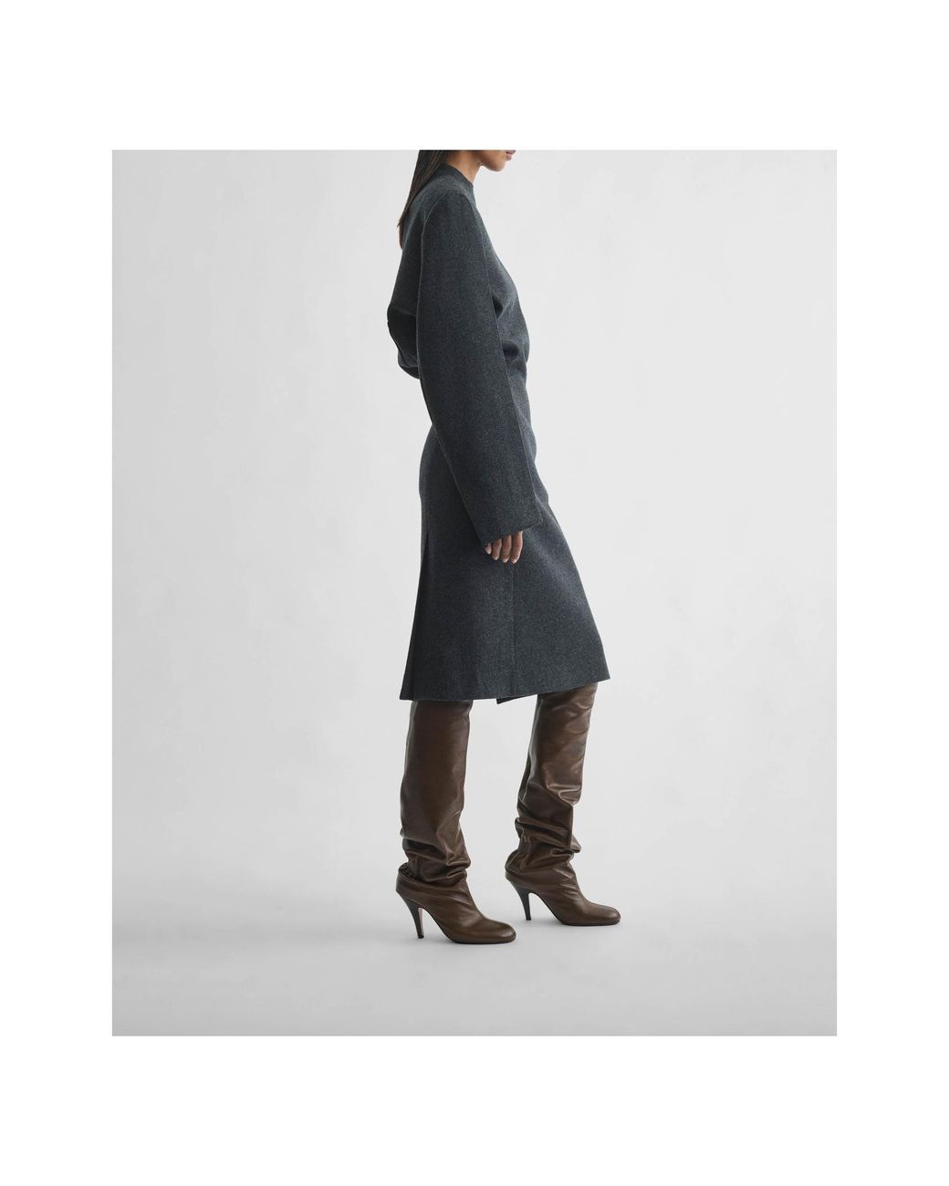 Phoebe Philo Blue Custom-Made Pleated Dress