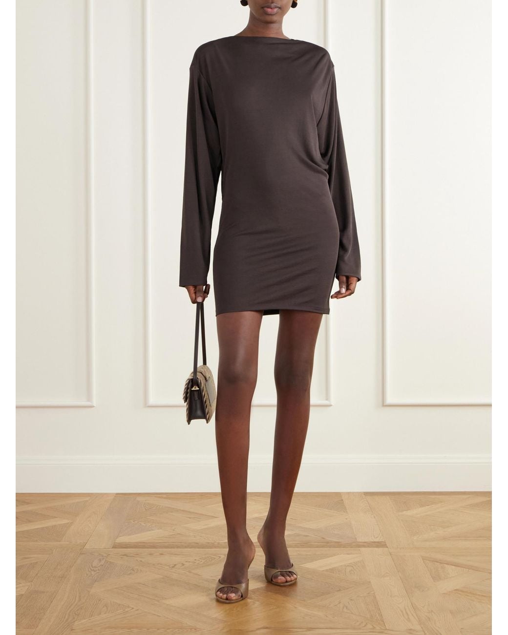 Jacquemus Multicolor La Mistral Open-Back Draped Mini Dress