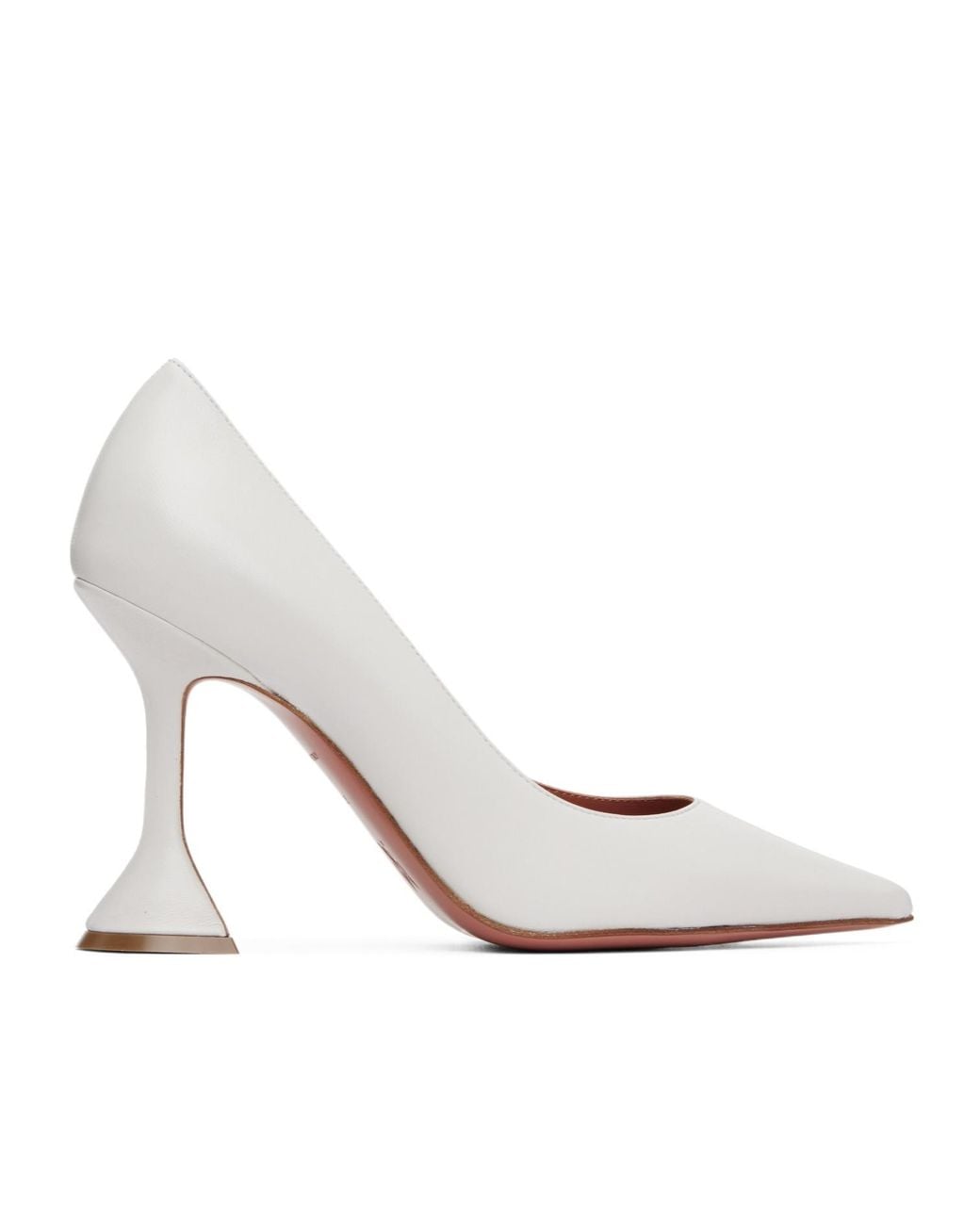 AMINA MUADDI White Ami 95 Pointed-Toe High Heels