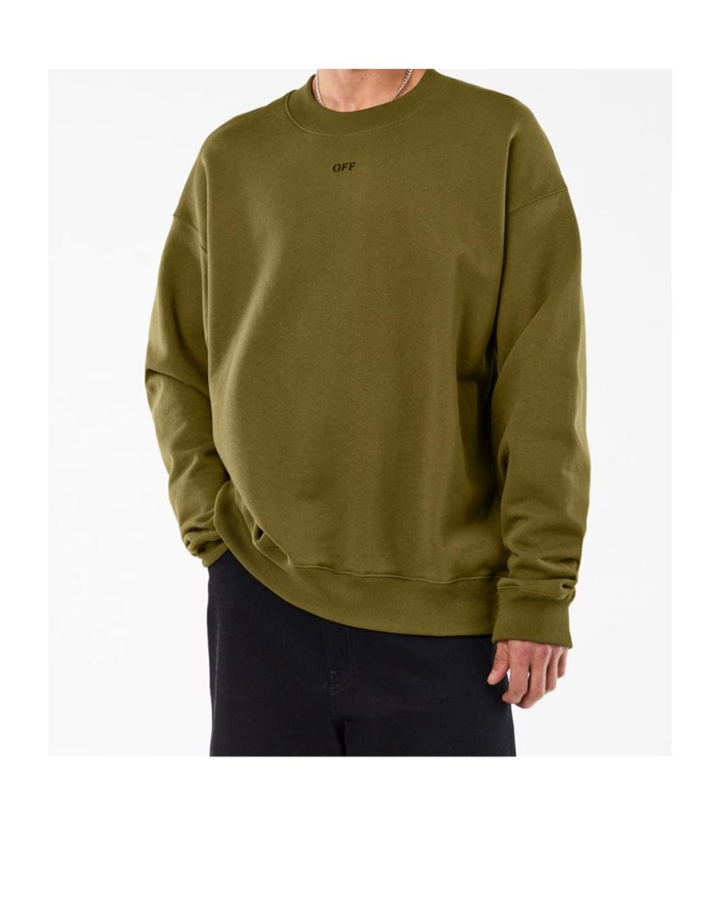 Off-White c/o Virgil Abloh Green Sweatshirt for men