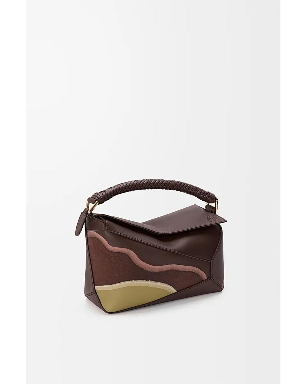 Loewe Brown Small Puzzle Edge Bag