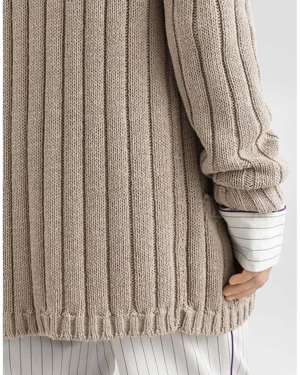 Dolce & Gabbana White Cotton-Blend Cardigan for men